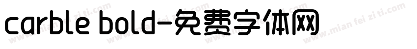 carble bold字体转换
